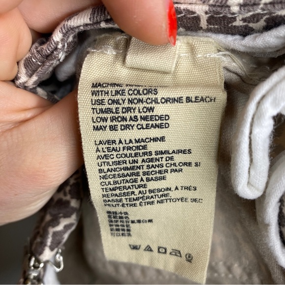 Free People Modern Femme Leopard Denim Mini Skirt - Picture 10 of 10